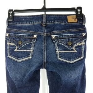 American Eagle Artist Boot Flap Pocket Dark Wash